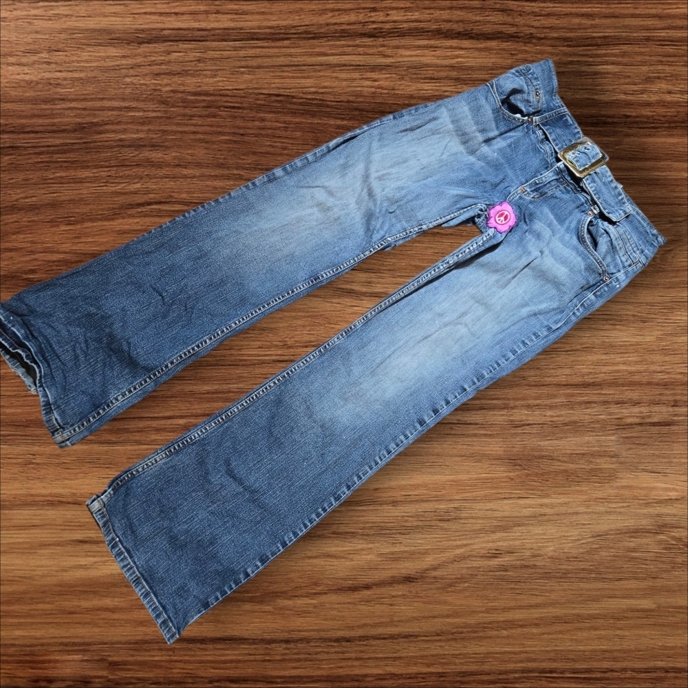 Baby Phat Y2K Flare Belted Denim Jeans PLEASE READ